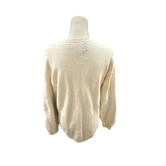 Raquel's Collection Handmade Striped Rainbow Sweater Unique Vintage 90s - Picture 2 of 9